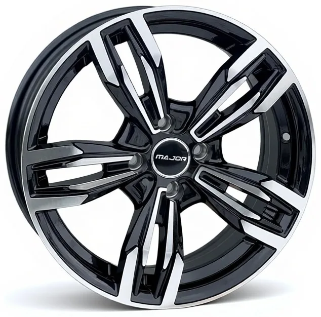 RNO 10522 6.5x15/4x114.3 D67.1 ET35 4 диска черный, серебристый